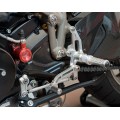 Motocorse Billet Aluminum Rearsets with Titanium Hardware for Ducati Streetfighter 1098 & 848