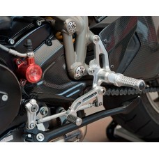 Motocorse Billet Aluminum Rearsets with Titanium Hardware for Ducati Streetfighter 1098 & 848