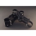 AEM FACTORY - DUCATI MONSTER WITH REAR BOW TYPE SUSPENSION TRIPLE CLAMP WITH RISERS FOR 28MM BARS AEM FACTORY - DUCATI MONSTER WITH REAR BOW TYPE SUSPENSION TRIPLE CLAMP WITH RISERS FOR 28MM BARS