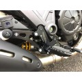 DBK Special Parts (Ducabike) Adjustable Rearsets for the Ducati Diavel