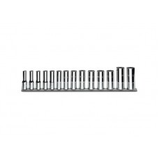 Beta Tools Model 910Bl/Sb14  Rails of 14 Long Sockets 910L