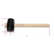 Beta Tools Model 1393  50mm-Hard Rubber Head Hammers