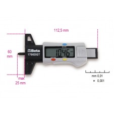 Beta Tools Model 1706Dgt  Digital Depth Gauge Tyre Threads