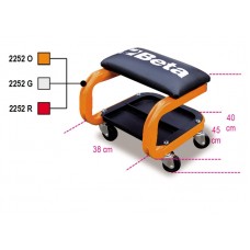 Beta Tools Model 2252  R-Seat with Castors Red