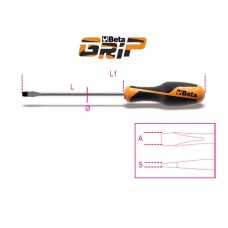 Beta Tools Model 1260  3X100mm-Screwdrivers Slotted Head