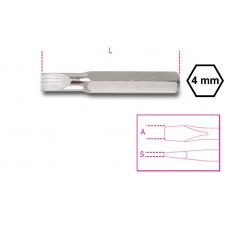 Beta Tools Model 1256  Lp0.25x1.2mm-Bits for Slotted Head Screws