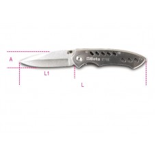 Beta Tools Model 1778  D-Foldaway Knife  Stainless