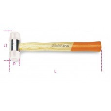 Beta Tools Model 1390N  22mm-Nylon Face Hammer Wooden Shaft