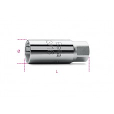 Beta Tools Model 956  E14-3/8' Spark Plug Sockets Hexagon