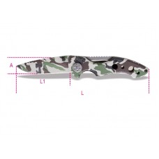 Beta Tools Model 1778  cm-Camouflage Foldaway Knife