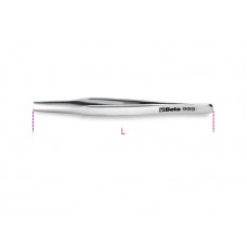 Beta Tools Model 999  Flat Round End Spring Tweezers