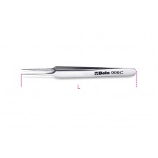 Beta Tools Model 999  C-Extra Slim Straight Tweezers