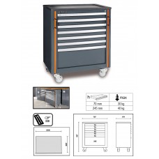 Beta Tools Model C55  C7-Mobile Roller Cab with 7 Drawers