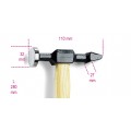Beta Tools Model 1359 T-Hammer Round Flat-Horizontal Pein Beta Tools Model 1359 T-Hammer Round Flat-Horizontal Pein