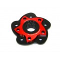 DBK Special Parts (Ducabike) Dual Color 5 Hole Rear Sprocket Hub Flange Carrier for the Ducati 848 and Streetfighter 848 DBK Special Parts (Ducabike) Dual Color 5 Hole Rear Sprocket Hub Flange Carrier for the Ducati 848 and Streetfighter 848