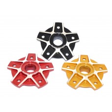 Ducabike 'SQUARE' Contrast Cut 5 Hole Rear Sprocket Hub Flange Carrier for the Ducati 749/916/996/998  Monster 796/1100/S2R/S4R/S4RS  Hypermotard 796/1100/821/939  and Multistrada 1000/1100