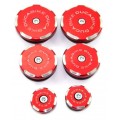 DBK Special Parts (Ducabike) Contrast Cut Frame Plug Kit for the Ducati Multistrada 1200 (2010-2014)