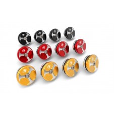 DBK Special Parts (Ducabike) Tri Blade Contrast Cut Billet Frame Plugs for the Ducati XDiavel and Diavel 1260 DBK Special Parts (Ducabike) Tri Blade Contrast Cut Billet Frame Plugs for the Ducati XDiavel and Diavel 1260