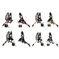 DBK Special Parts (Ducabike) Adjustable Rearsets for the Ducati Hypermotard 796/1100 and Multistrada 620/1000/1100 DBK Special Parts (Ducabike) Adjustable Rearsets for the Ducati Hypermotard 796/1100 and Multistrada 620/1000/1100