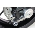 Gilles AP.GTA Rear Axle Protectors for the Yamaha XSR700 (Silver)