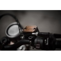 AEM FACTORY - Billet LINEAR Front Brake Reservoir Cover for Ducati Hypermotard 796/821/939  Monster 696/796/821/S2R  Scrambler