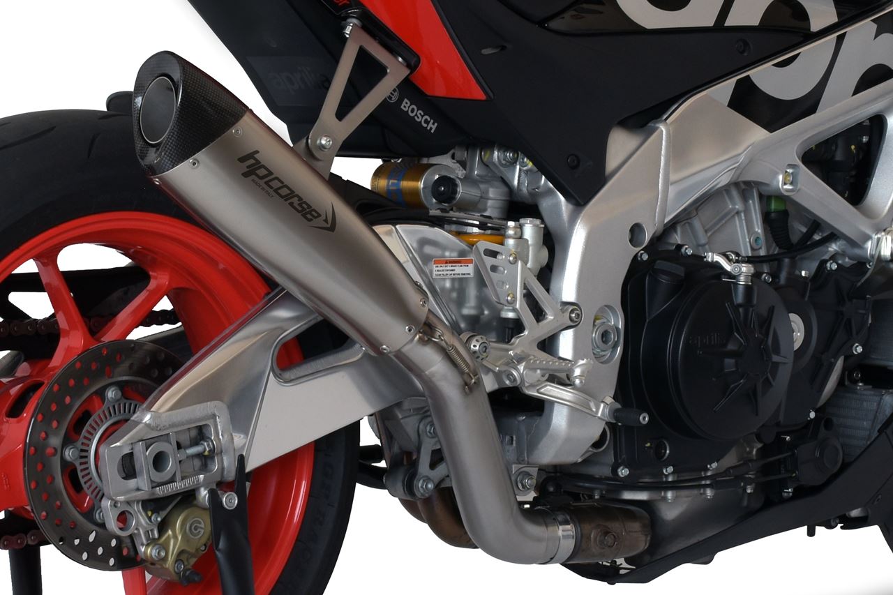 HP CORSE EVOXTREME Slip-on Exhaust with link pipe For Aprilla Tuono V4 1100 (2015-2016) HP CORSE EVOXTREME Slip-on Exhaust with link pipe For Aprilla Tuono V4 1100 (2015-2016)