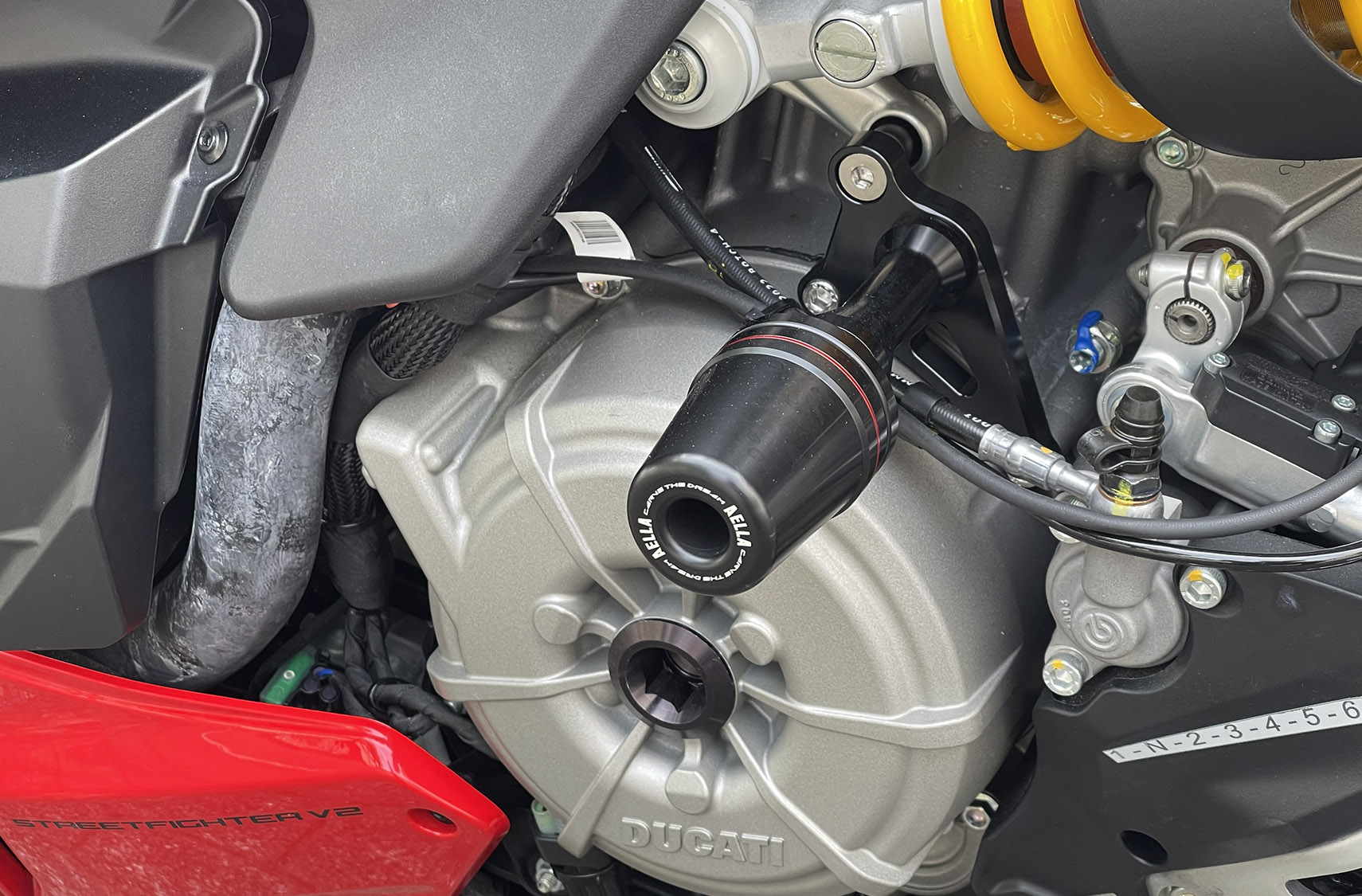 NEU 2025 Tankpad Motorradzubehör für Ducati Panigale V2 / Streetfighter V2 – Rutschfestes wasserdichtes Kraftstofftank Pad, seitliche Anti-Slip Grip Aufkleber, langlebiger Tank-Schutz