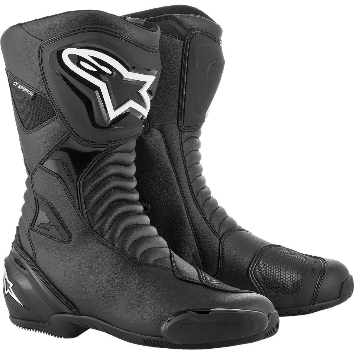 Alpinestars SMX S Waterproof Boots - Black/Black Alpinestars SMX S Waterproof Boots - Black/Black