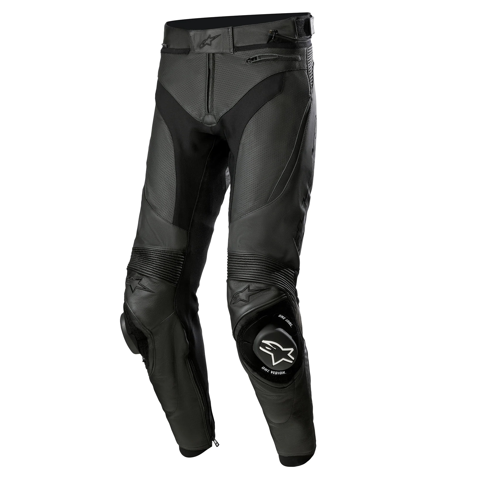 Alpinestars Missile V3 Airflow Leather Pants - Black/Black Alpinestars Missile V3 Airflow Leather Pants - Black/Black