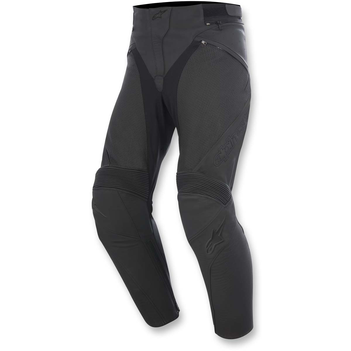 Alpinestars Stella Jagg Airflow Leather Pants - Black/Black Alpinestars Stella Jagg Airflow Leather Pants - Black/Black