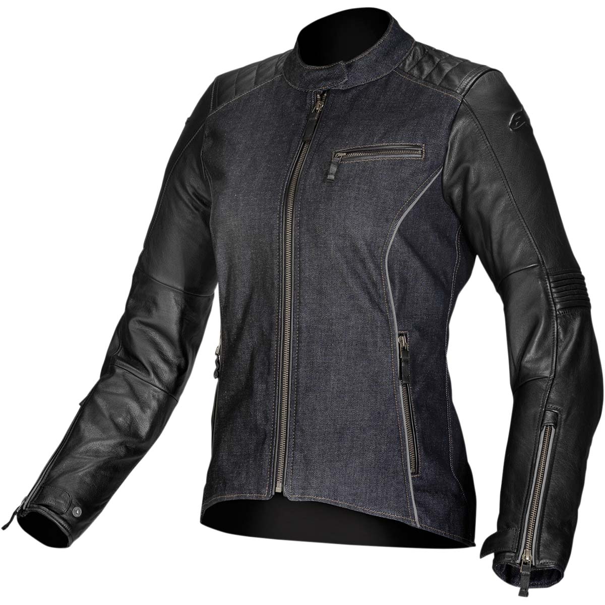Alpinestars Stella Renee Denim/Leather Jacket - Black Alpinestars Stella Renee Denim/Leather Jacket - Black