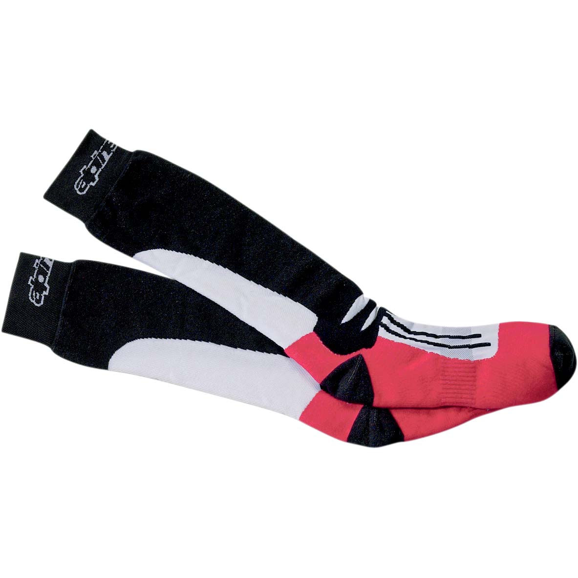 Alpinestars Road Racing Summer Socks - Black/Red/White Alpinestars Road Racing Summer Socks - Black/Red/White