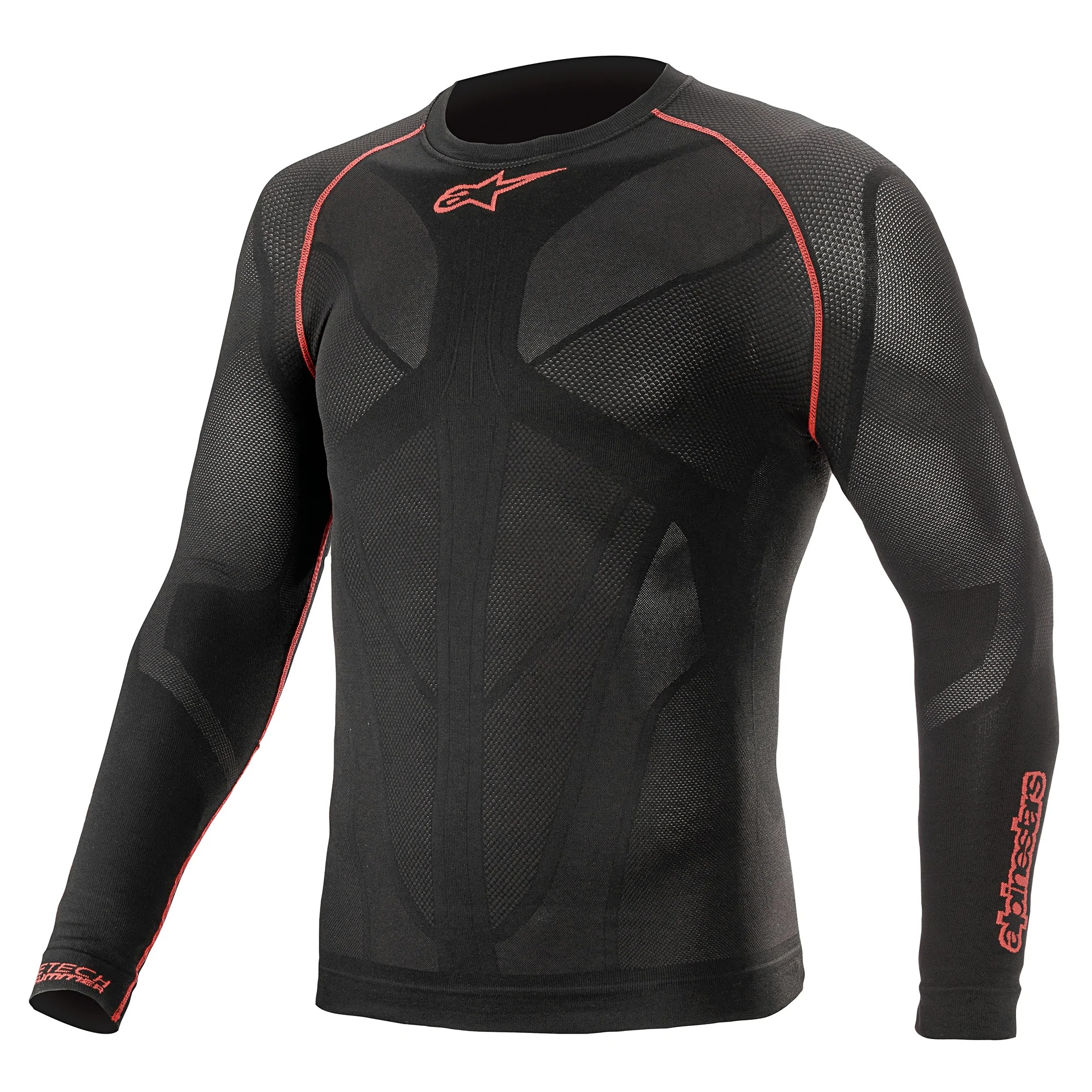 Alpinestars Ride Tech V2 Top Long Sleeve Summer - Black/Red Alpinestars Ride Tech V2 Top Long Sleeve Summer - Black/Red