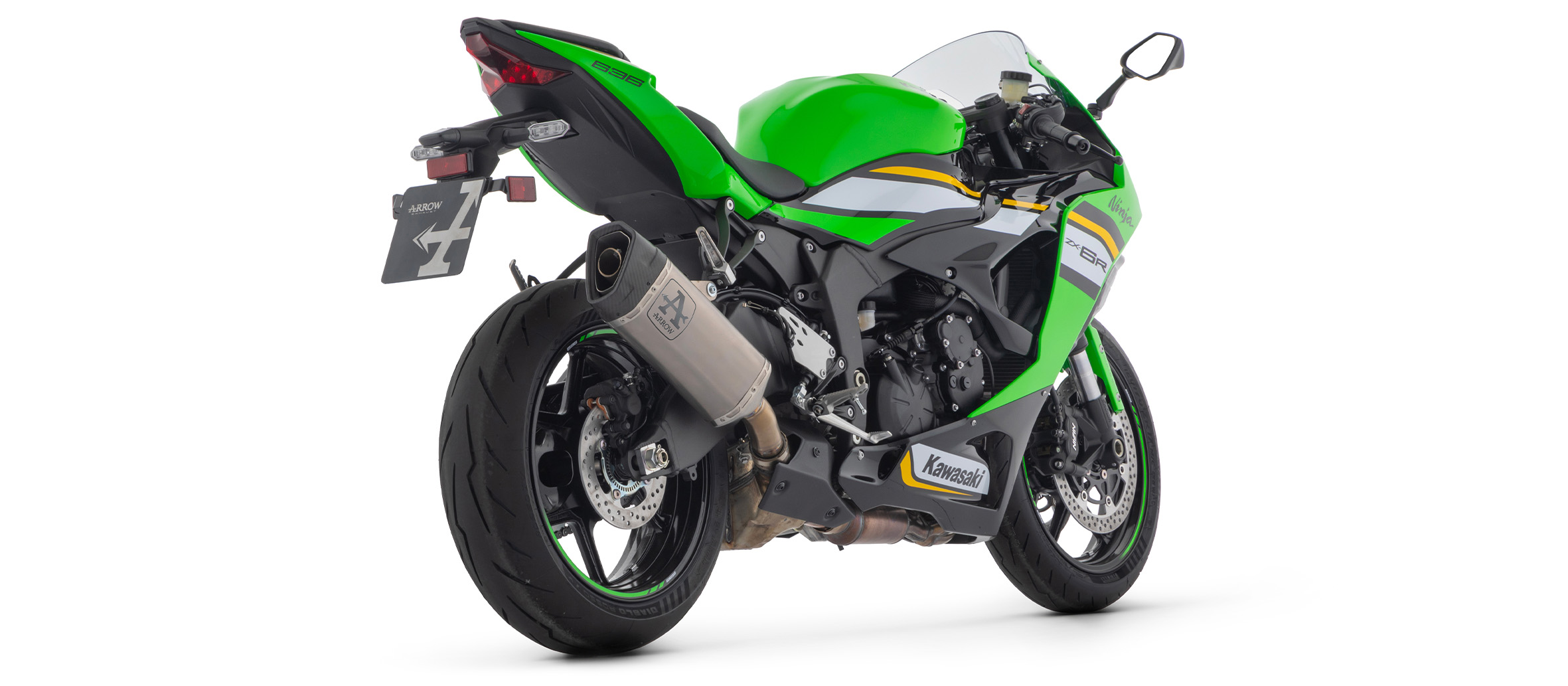 ku ARROW KAWASAKI ZX6R 636 Carbon Full Exhaust System (racing