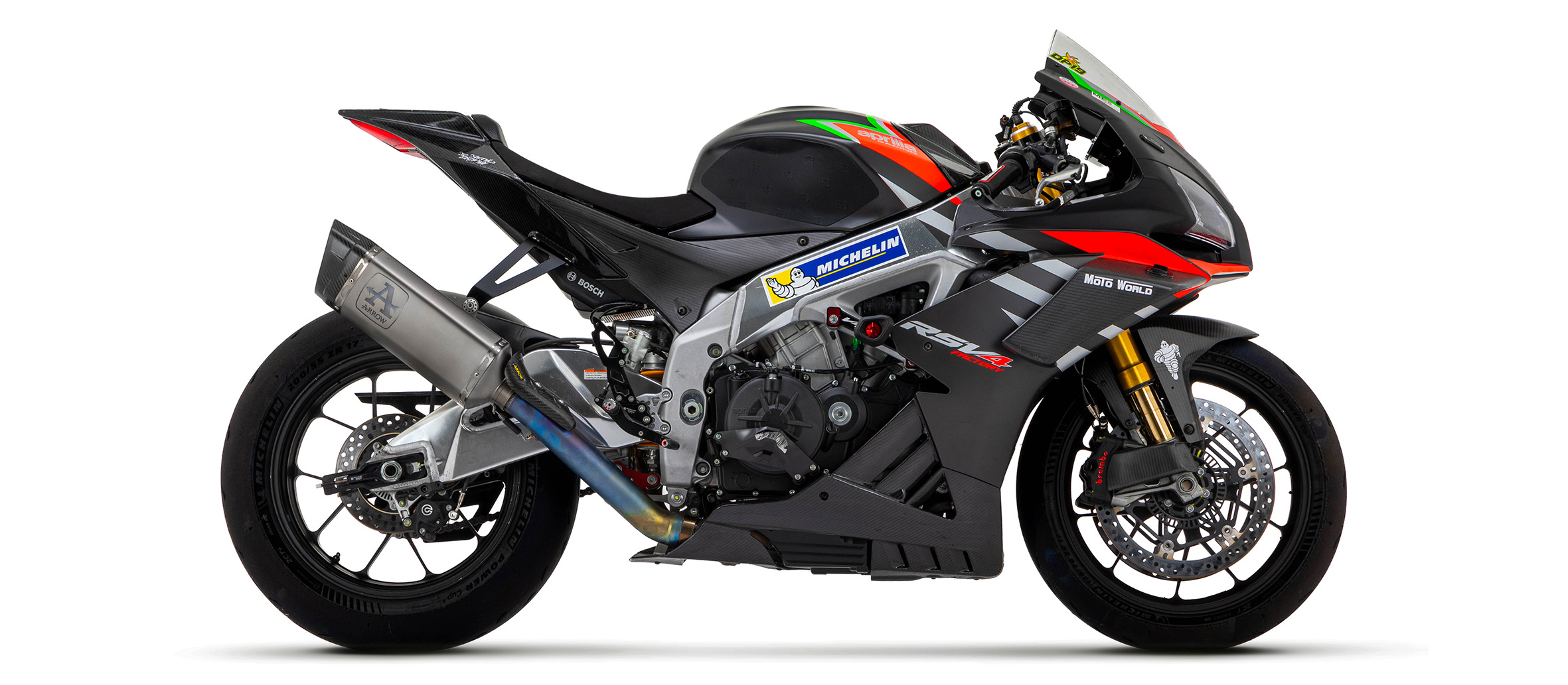 Arrow Exhaust for the Aprilia RSV4 1100 Factory 2019-2020 Arrow Exhaust for the Aprilia RSV4 1100 Factory 2019-2020