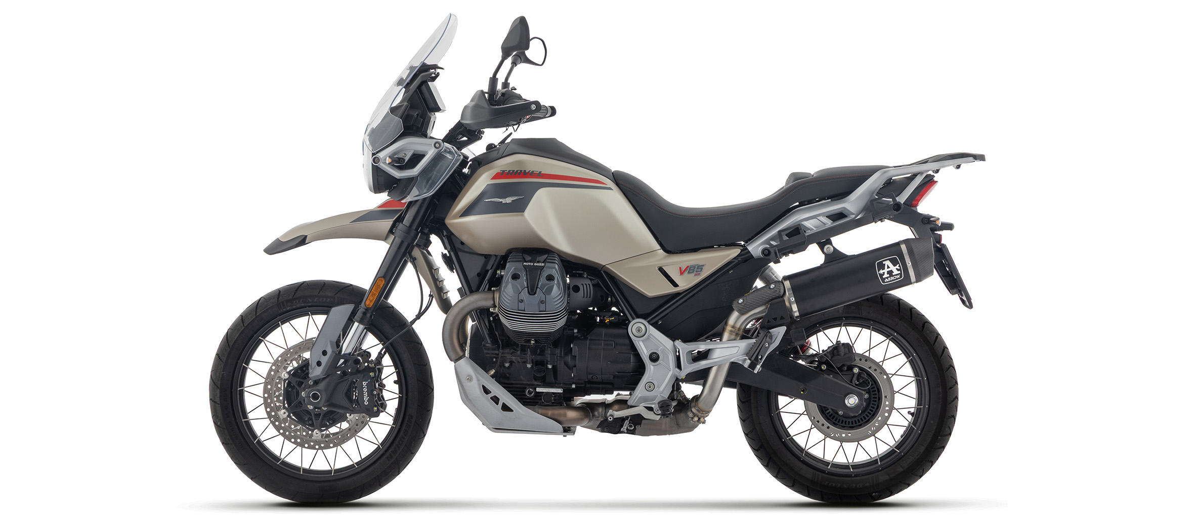 Arrow Exhaust for the Moto Guzzi V85 TT 2024-2025 Arrow Exhaust for the Moto Guzzi V85 TT 2024-2025