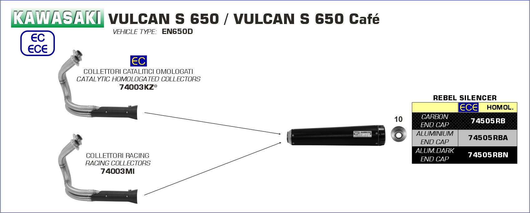 vulcan s arrow exhaust