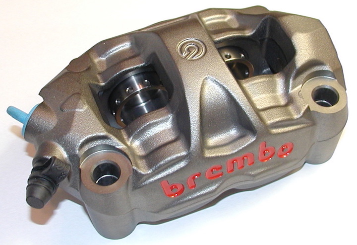 220D02070 CP Brembo Stylema Black 100mm Radial Brake Calipers With Pads
