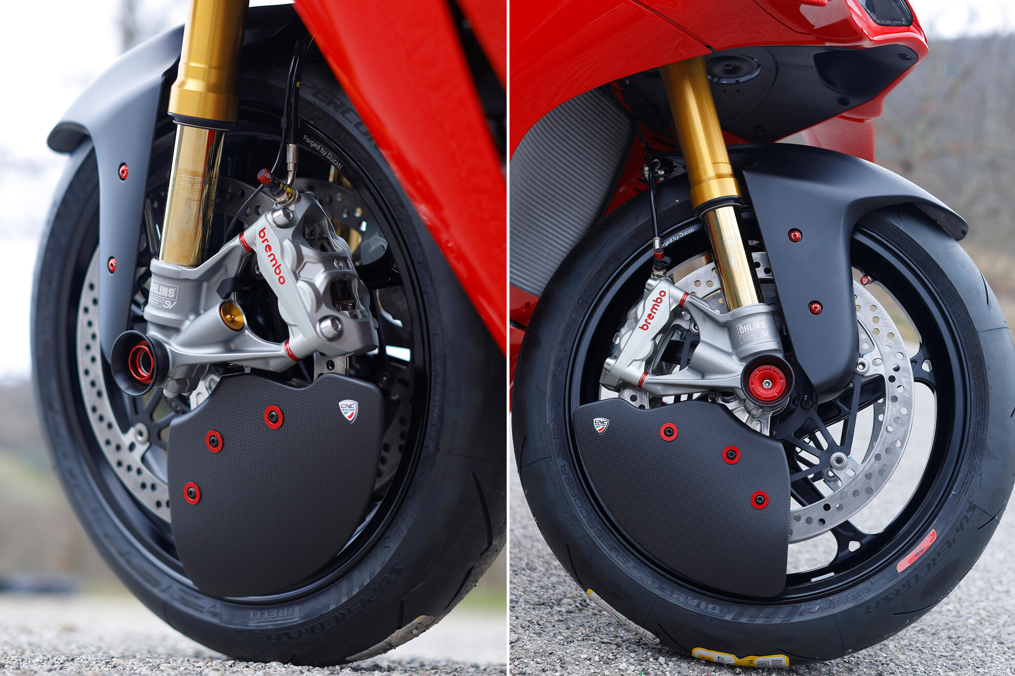 CNC Racing Carbon Fiber GP EVO Front Brake Rotor Cooling Ducts For 