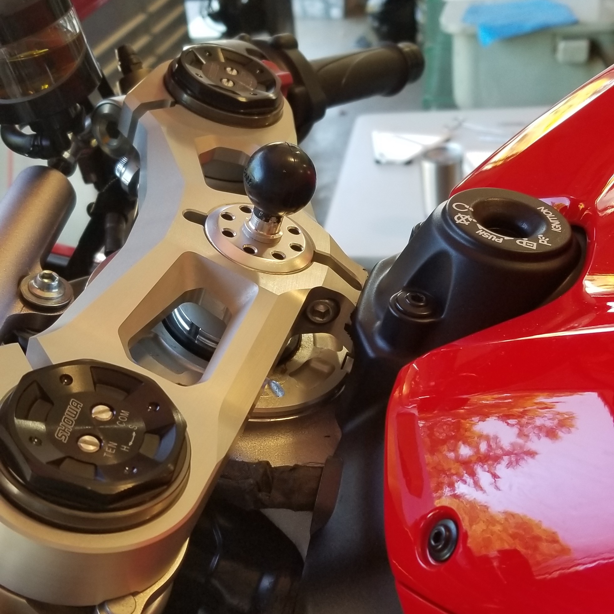 ducati 848 phone mount