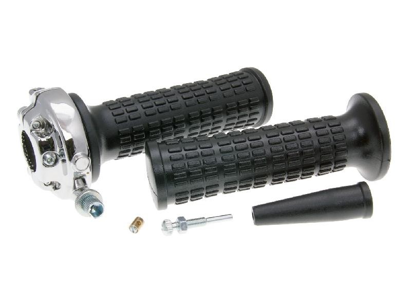 Domino "Lario" Vintage style Throttle and grips Domino "Lario" Vintage style Throttle and grips