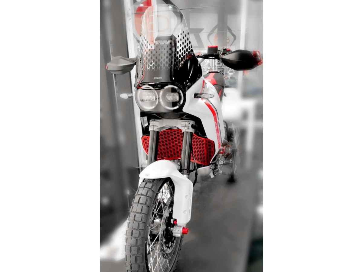 DBK Special Parts (Ducabike) Aluminum Radiator Guard for the Ducati DesertX DBK Special Parts (Ducabike) Aluminum Radiator Guard for the Ducati DesertX