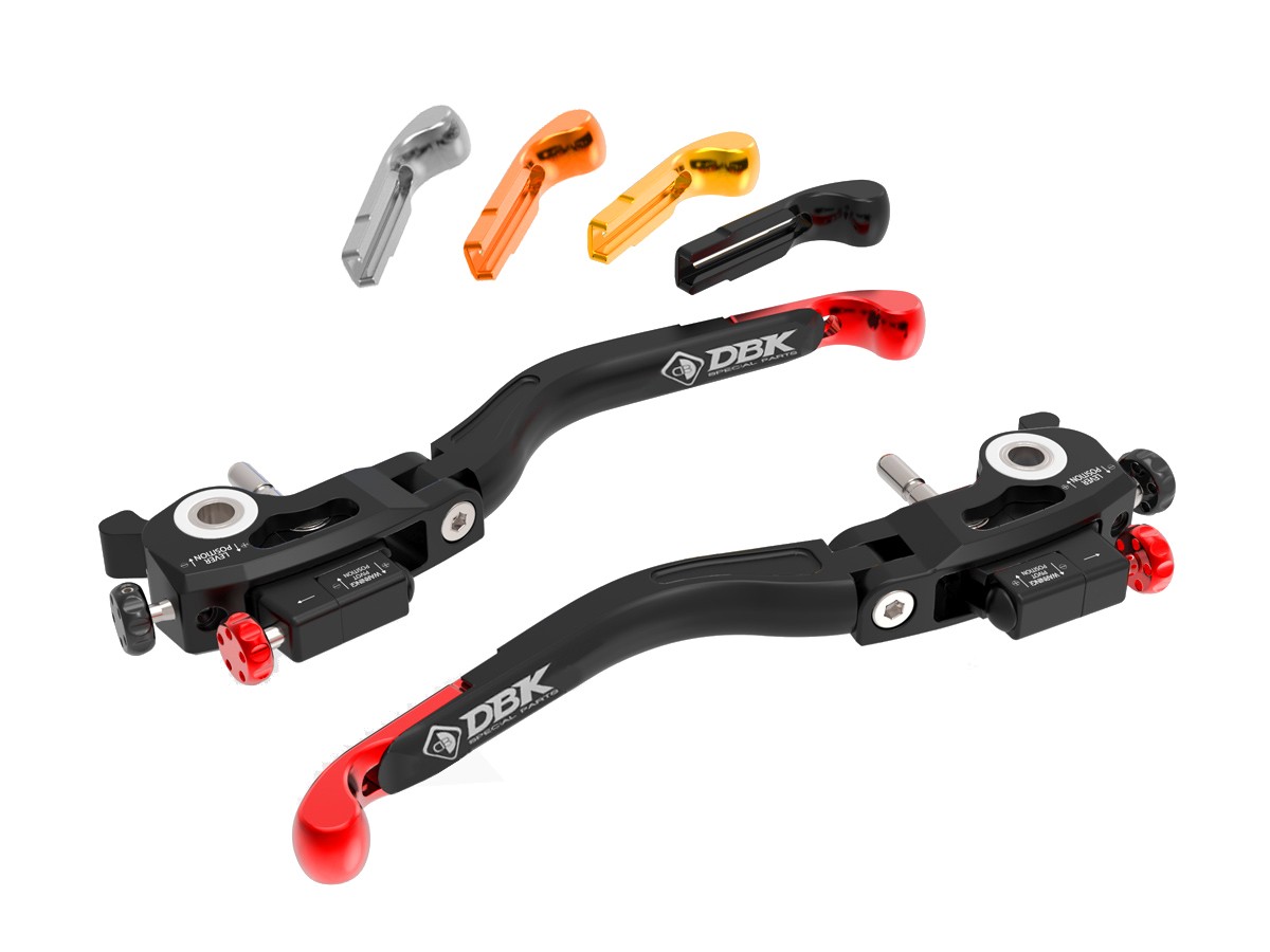 DBK Special Parts (Ducabike) Performance Technology L38 ULTIMATE Folding Lever Set for KTM and Moto Guzzi DBK Special Parts (Ducabike) Performance Technology L38 ULTIMATE Folding Lever Set for KTM and Moto Guzzi
