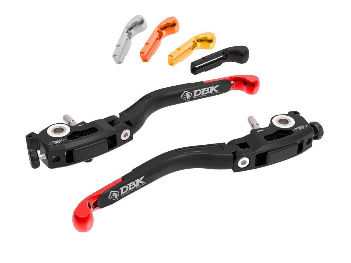DBK Special Parts (Ducabike) Performance Technology L37 EVO Folding Lever Set for KTM and Moto Guzzi DBK Special Parts (Ducabike) Performance Technology L37 EVO Folding Lever Set for KTM and Moto Guzzi