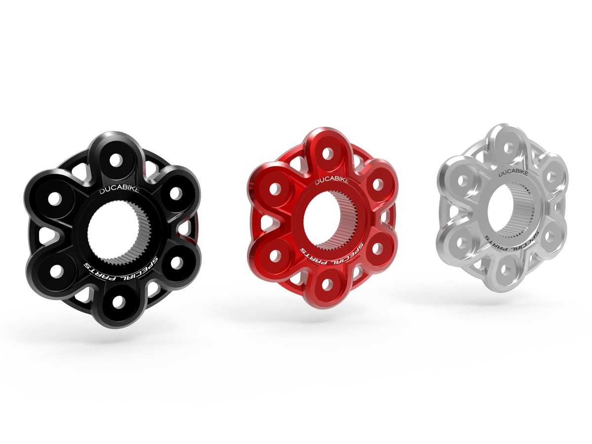 DBK Special Parts (Ducabike) 'O-Eight' Solid Color 6 Hole Rear Sprocket Hub Flange Carrier for Most Large hub Ducati DBK Special Parts (Ducabike) 'O-Eight' Solid Color 6 Hole Rear Sprocket Hub Flange Carrier for Most Large hub Ducati