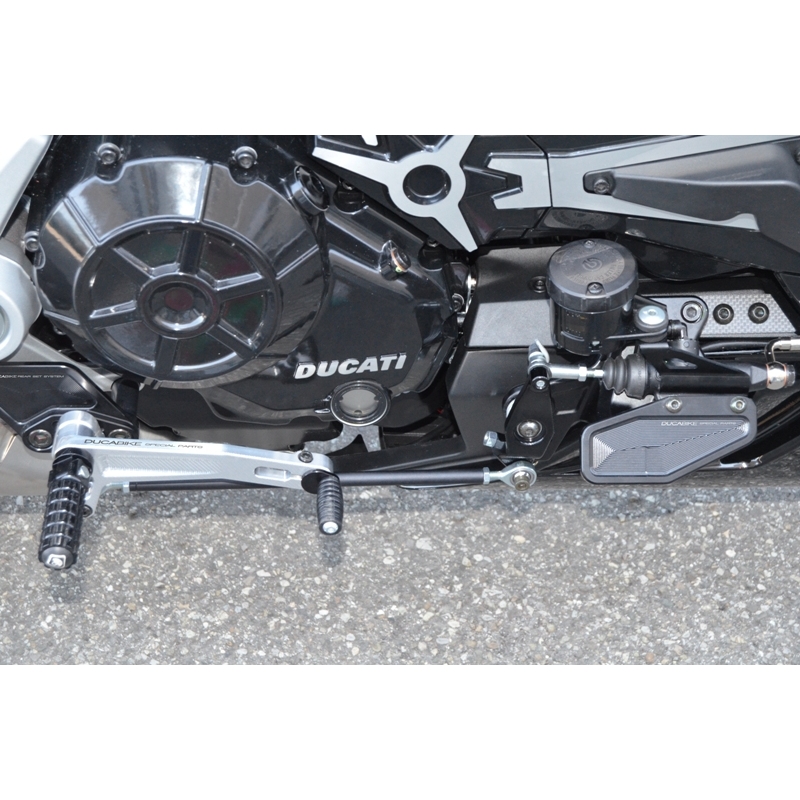 Ducabike Adjustable Rearsets for the Ducati XDiavel (Mid Mount Controls)