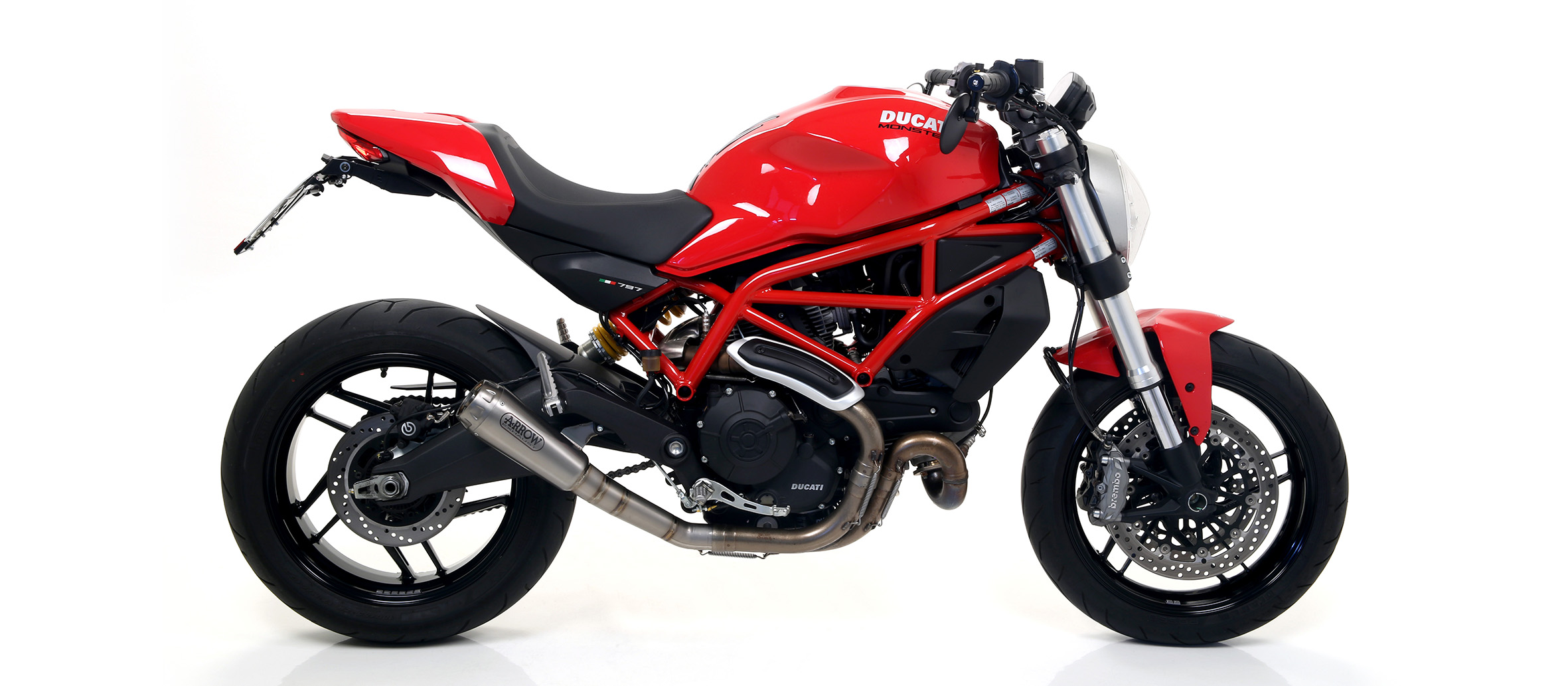 ドゥカティスクランブラーARROW アロー Exhaust Muffler Arrow Pro-Race Slip-On Exhaust Ducati Monster 797 / Scrambler 800