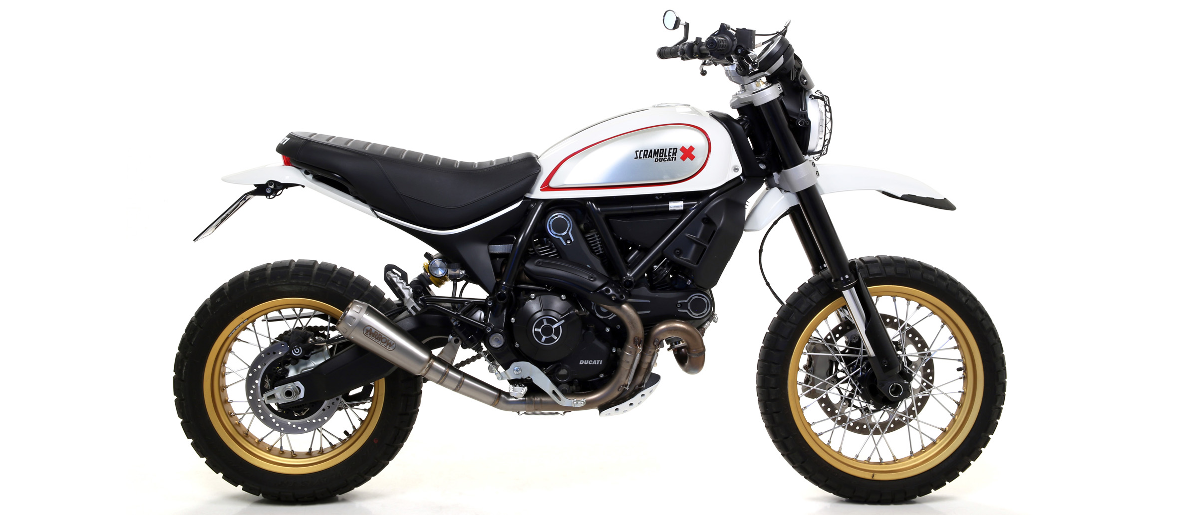 ARROW EXHAUST GP2 GP 2 GPGUN TITAN LOOK DUCATI SCRAMBLER 800 DESERT SLED 2017 17 