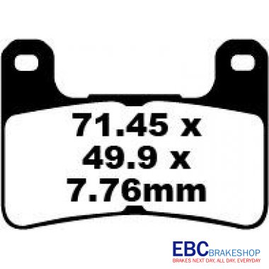 EBC EPFA Sintered Front Brake Pads EPFA379HH Suzuki GSX-R 1000 2004-2011 