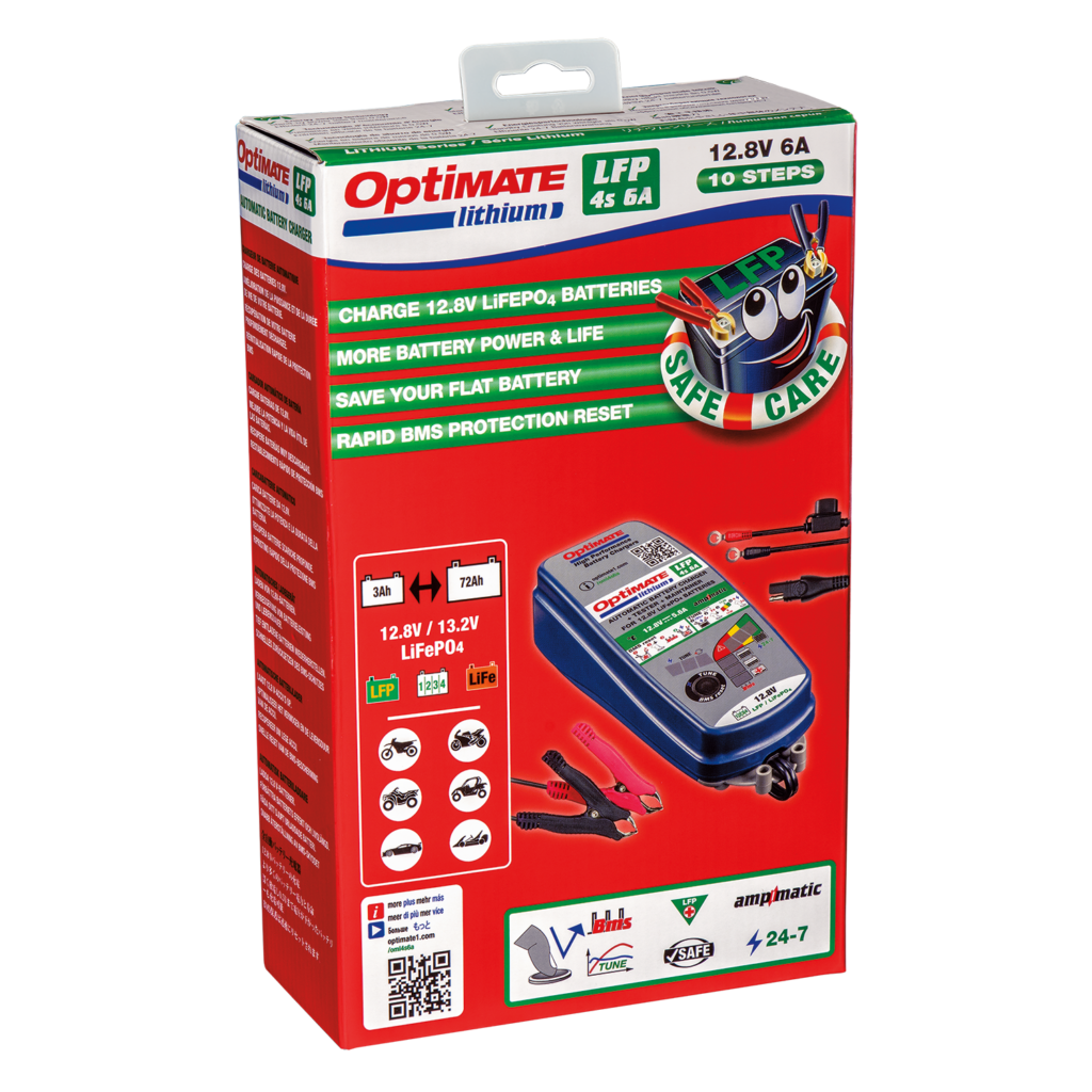 EarthX OptiMate 5 amp Lithium Battery Charger Model TM-391 with BMS reset